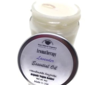 5 Lavender Essential Oil Soy Wax 4 oz Candles